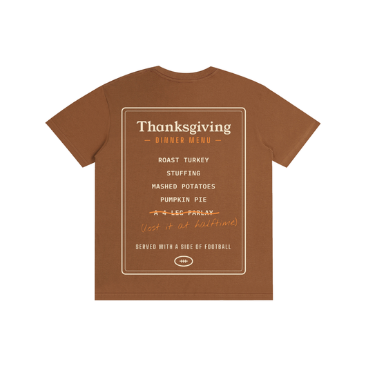 Thanksgiving Parlay Menu Tee