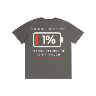 Social Battery 1% Tee